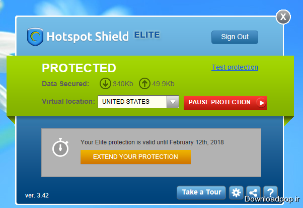 دانلود رایگان Hotspot Shield ELITE V3.42+crack همراه با آموزش کرک کردن
